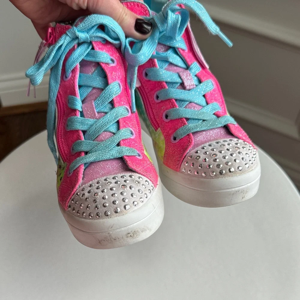 Sketchers Twinkle Toes Colorful Kids High-Top Sneakers Size US 1.5 - Picture 9 of 12